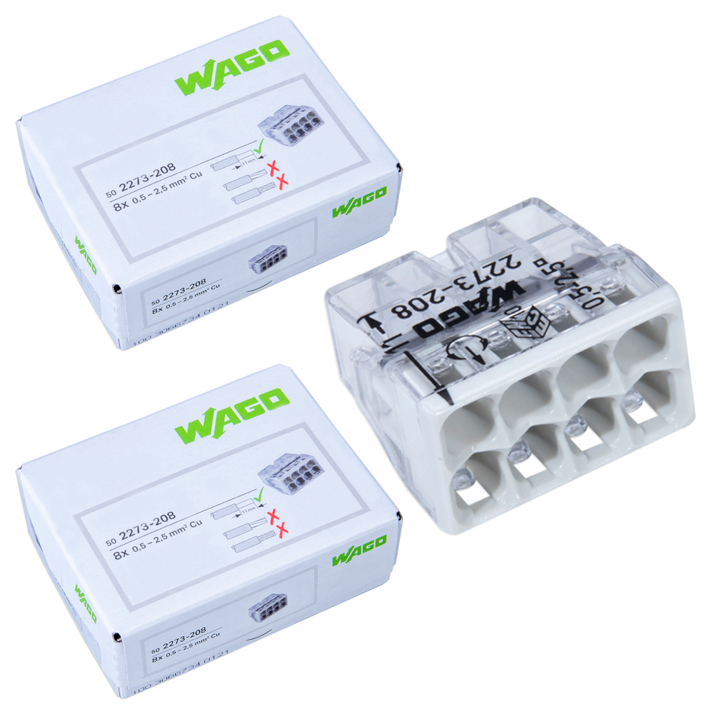 WAGO 2273-208 | 8-polig | max. 2,5mm² Verbindungsklemmen
