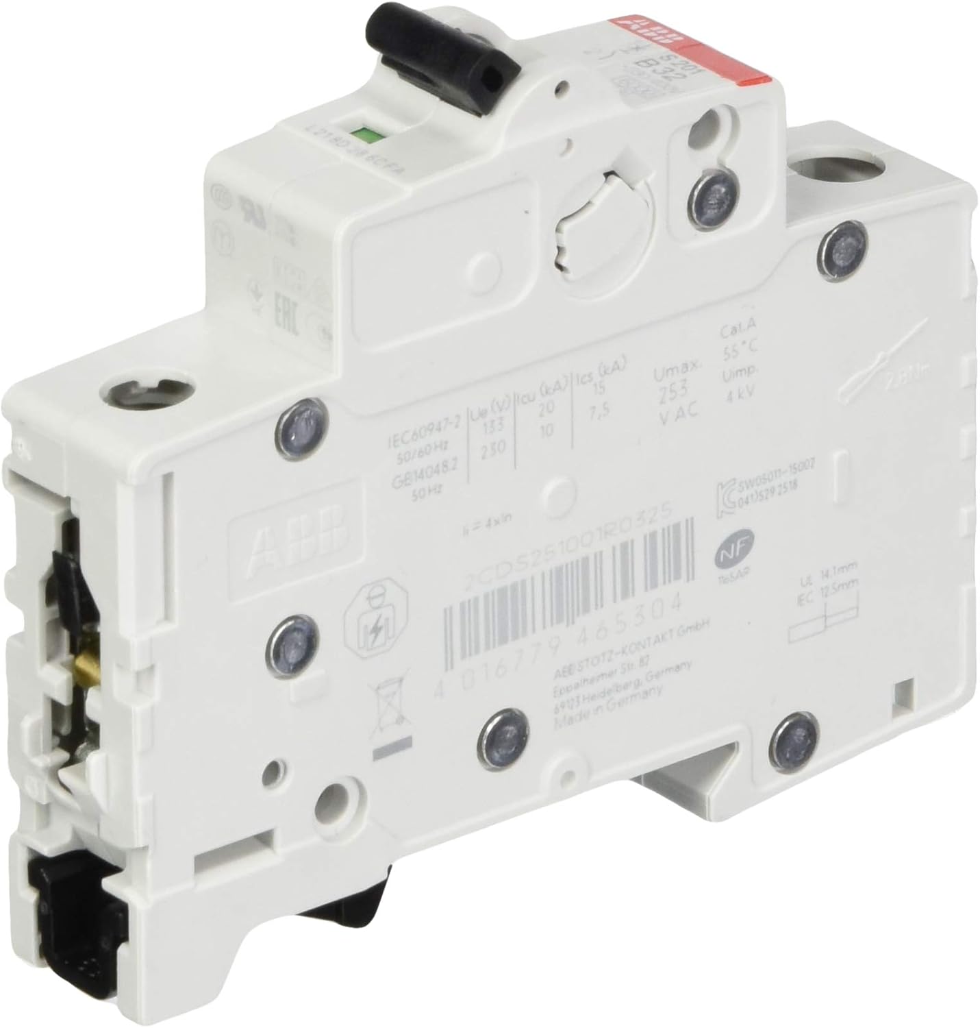 ABB S201-B32 Leitungsschutzschalter 32A 6kA 1-polig