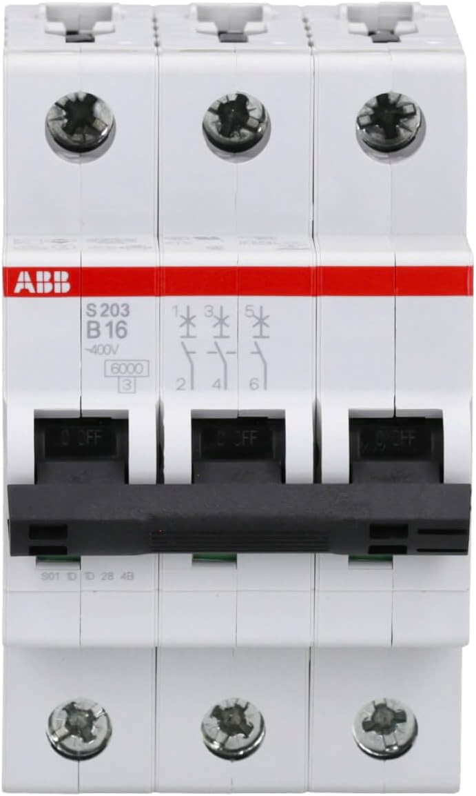 ABB S203-B16 Leitungsschutzschalter 16A 6kA 3-polig