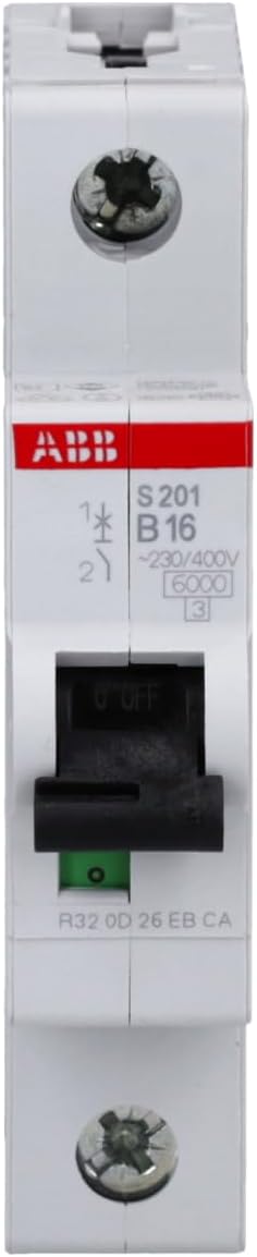ABB S201-B16 Leitungsschutzschalter 16A 6kA 1-polig