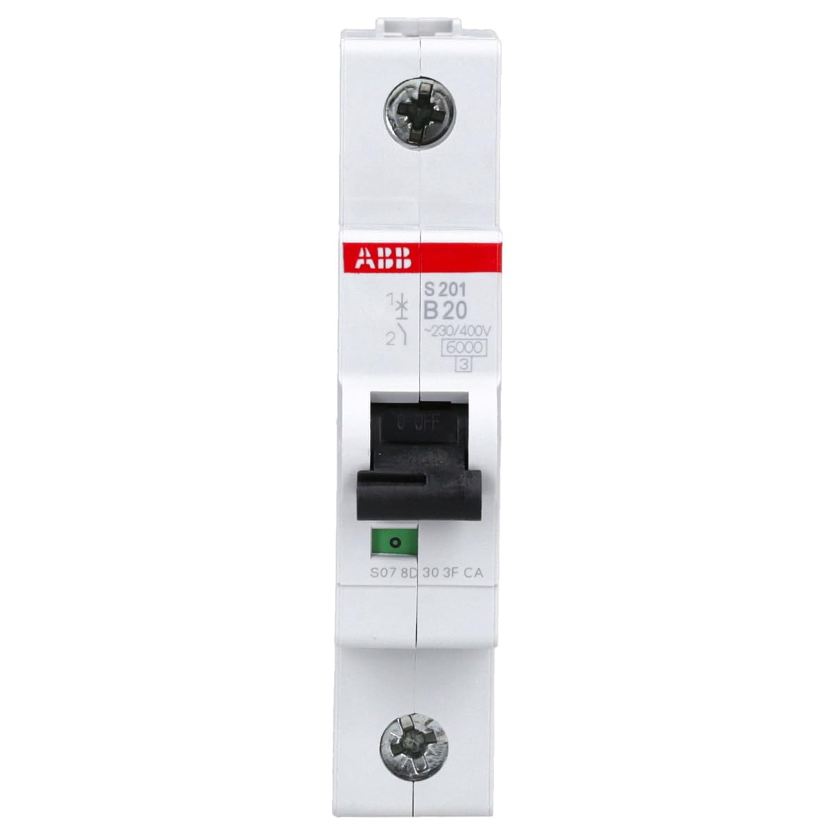 ABB S201-B20 Leitungsschutzschalter 20A 6kA 1-polig