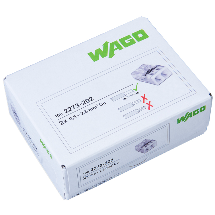WAGO 2273-202 | 2-polig | max. 2,5mm² Verbindungsklemmen