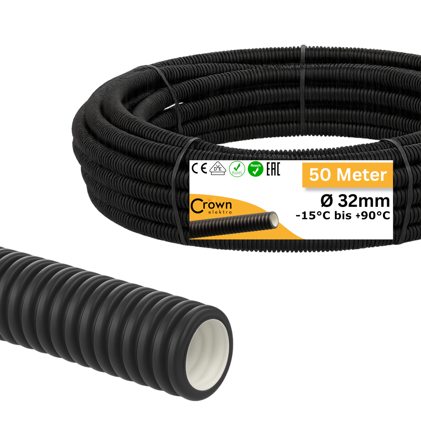 Leerohr Ø 16-32 / 5-100 Meter