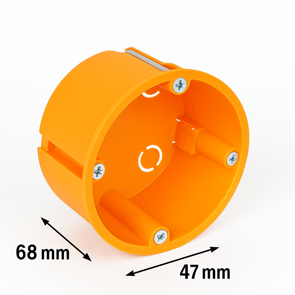 Hohlraumdose Ø68mm | 47mm tief | 25 Stück