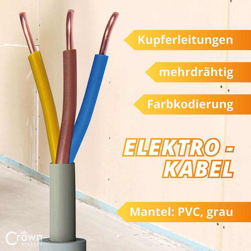 NYM-J Kabel 3x2,5mm² | 5-100m