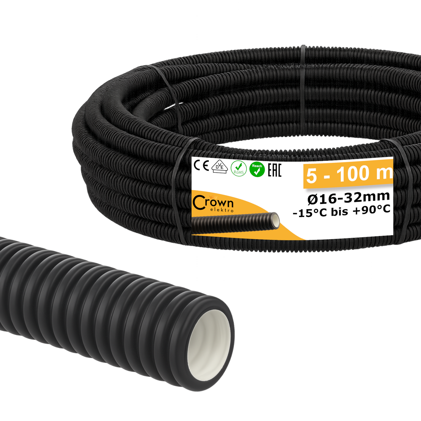 Leerohr Ø 16-32 / 5-100 Meter