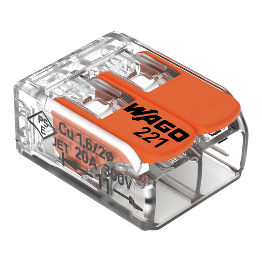 WAGO 221-612 | 2-polig | max. 6mm² Hebelklemmen
