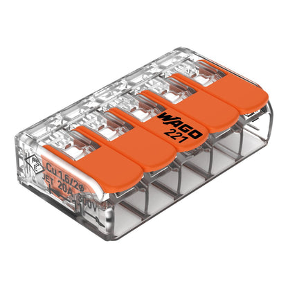 WAGO 221-615 | 5-polig | max. 6mm² Hebelklemmen