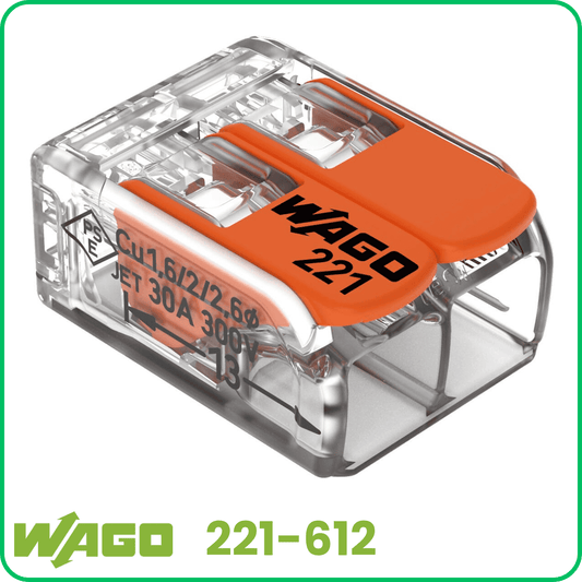 WAGO 221-612 | 2-polig | max. 6mm² Hebelklemmen