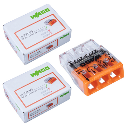WAGO 2273-203 | 3-polig | max. 2,5mm² Verbindungsklemmen