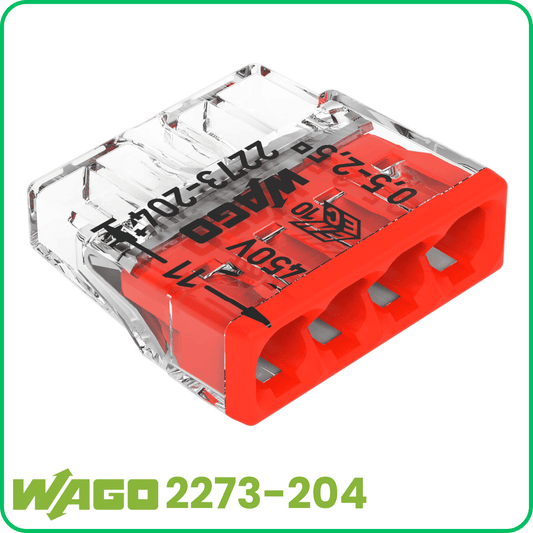 WAGO 2273-204 | 4-polig | max. 2,5mm² Verbindungsklemmen
