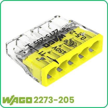 WAGO 2273-205 | 5-polig | max. 2,5mm² Verbindungsklemmen