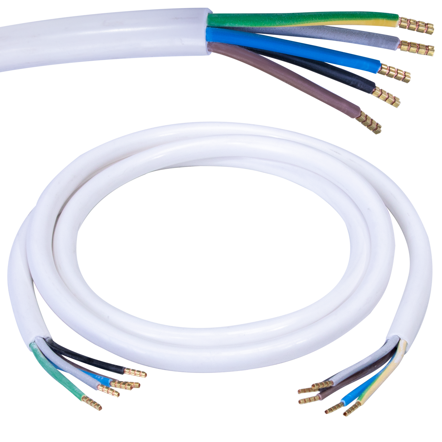 Herdanschlusskabel H05VV-F 5x2,5mm² | 5G2,5 400V | 1,5m - 5m