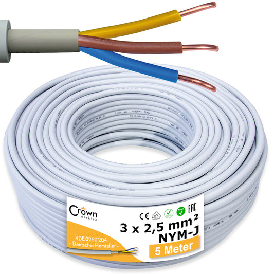 NYM-J Kabel 3x2,5mm² | 5-100m