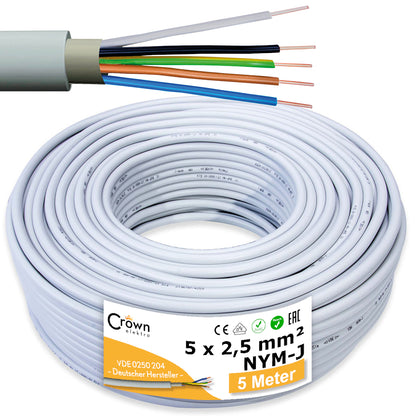 NYM-J Kabel 5x2,5mm² | 5-100m