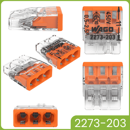 WAGO 2273-203 | 3-polig | max. 2,5mm² Verbindungsklemmen