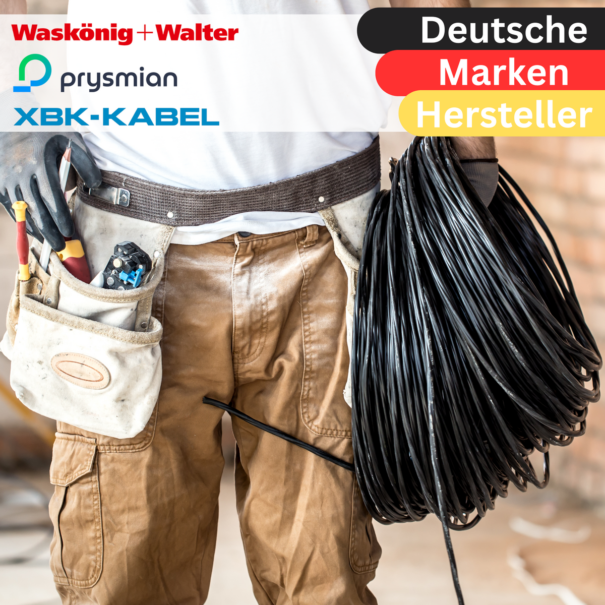 NYY-J 5x4mm² Erdkabel für Außenbereich | 2-50m