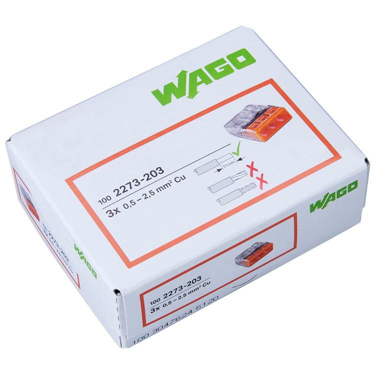 WAGO 2273-203 | 3-polig | max. 2,5mm² Verbindungsklemmen