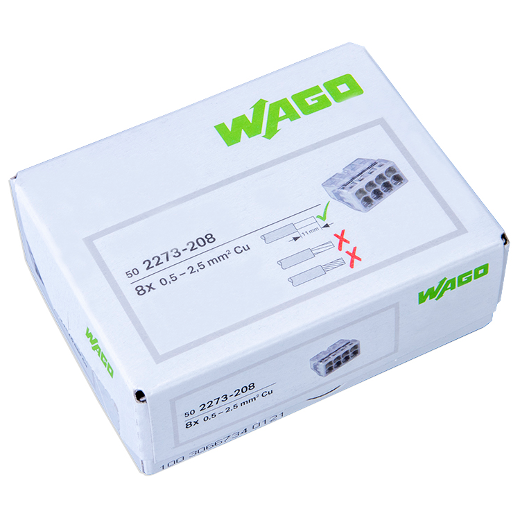WAGO 2273-208 | 8-polig | max. 2,5mm² Verbindungsklemmen