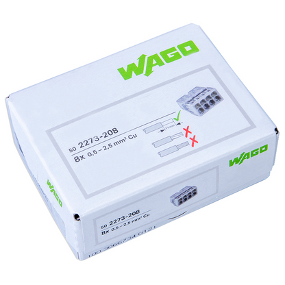 WAGO 2273-208 | 8-polig | max. 2,5mm² Verbindungsklemmen