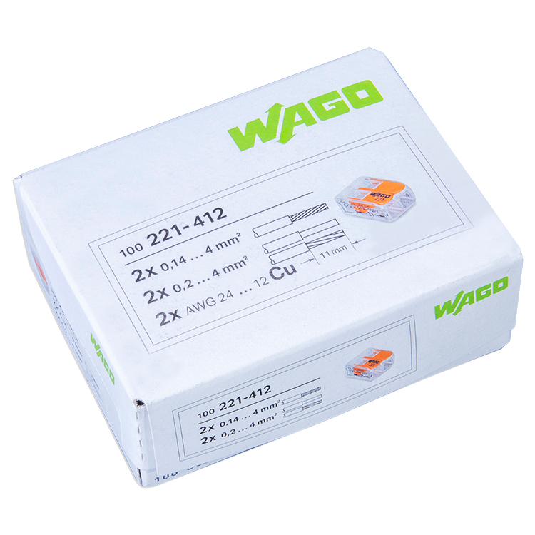 WAGO 221-412 | 2-Polig | max. 4mm² Hebelklemmen