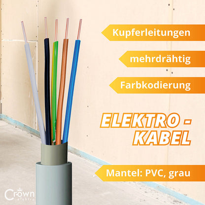 NYM-J Kabel 5x2,5mm² | 5-100m