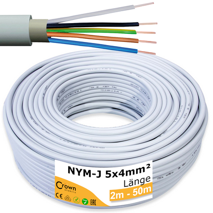 NYM-J Kabel 5x4mm² | 2-50m