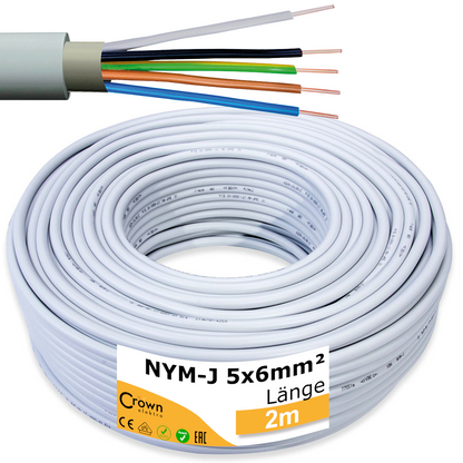 NYM-J Kabel 5x6mm² | 1-50m